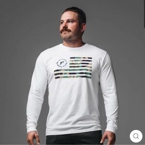 1st Phorm White Long Sleeve Compass Tee